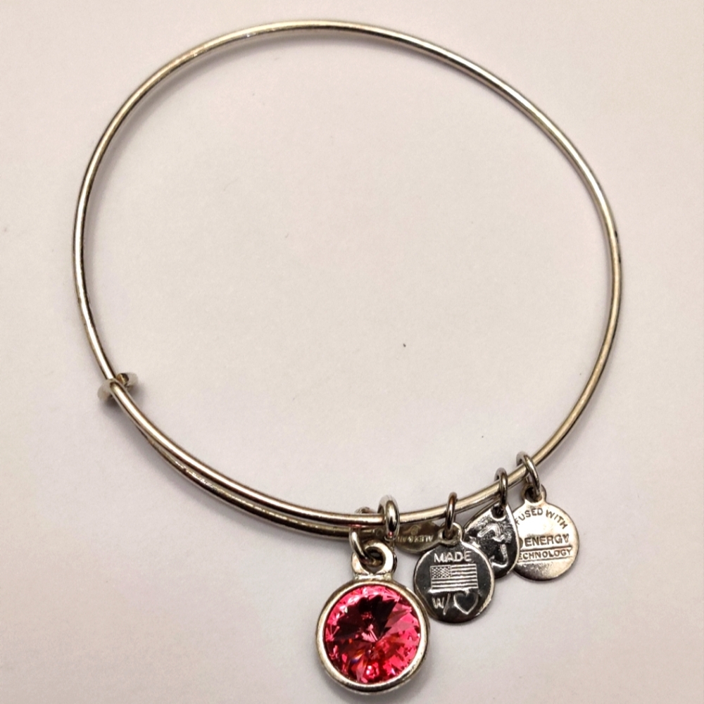 Alex and Ani Pink Crystal Bracelet